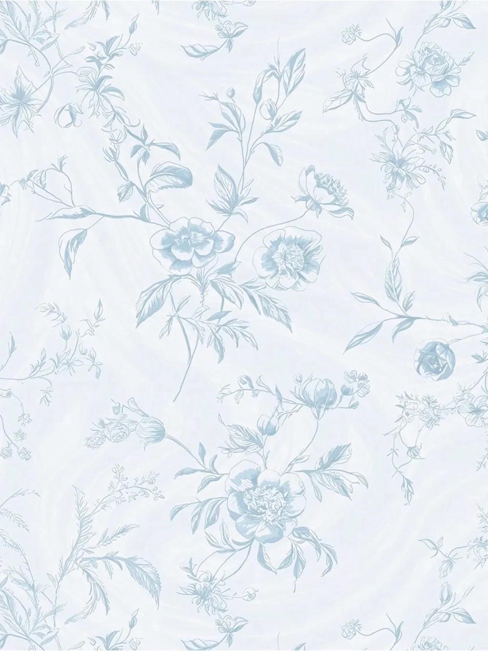 Blue Wallpaper Floral Peel and Stick Wallpaper Blue Contact Paper